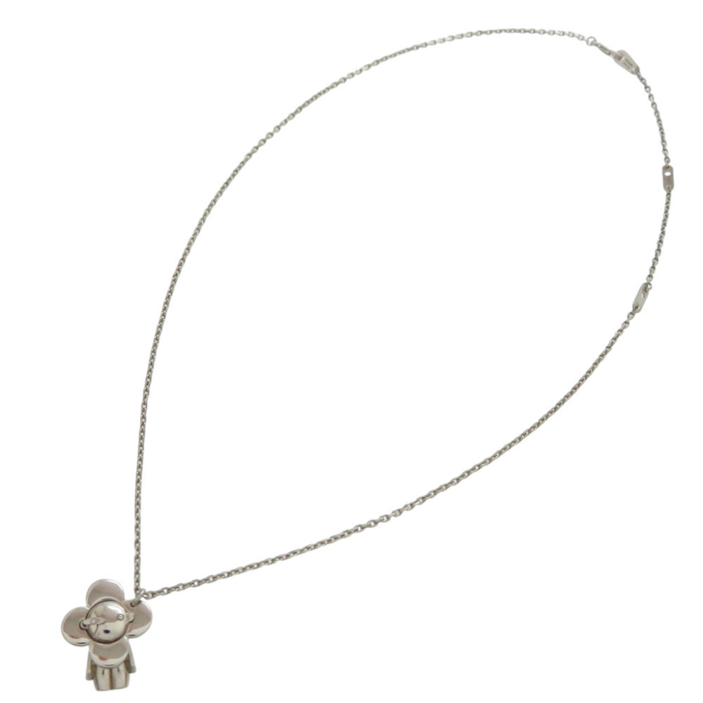 Louis Vuitton Vivienne Metal Charm M62680 Necklace Silver LV 0321 LOUIS VUITTON